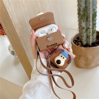 เคสหูฟังบลูทูธ หนัง PU ลายการ์ตูนสุนัข สําหรับ AirPods Pro2 Airpod Pro 1 2 3 AirPods Pro 2