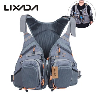 Snke418 Lixada 3 In 1 เสื้อชูชีพ ผ้าตาข่าย ระบายอากาศ ปลอดภัย สําหรับตกปลา เรือคายัค