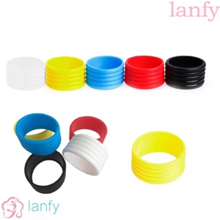 Lanfy แหวนยางน้ําหนักเบาสําหรับไม้เทนนิสแร็กเก็ตไม้แบดมินตัน 5 ชิ้น