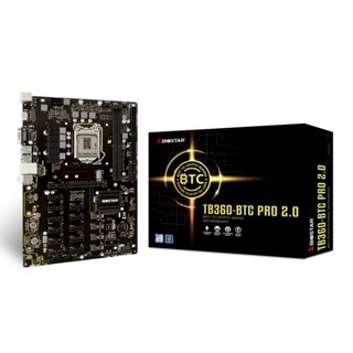 BIOSTAR TB360-BTC PRO 2.0🪙ประกัน1ปีไทย Intel Mining btc Motherboard mb ขุดเหมือง💰