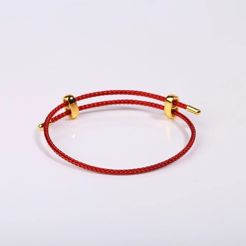 สร้อยข้อมือเชือกลวดเหล็ก 2.3 มม. สีทอง thumbnail 4