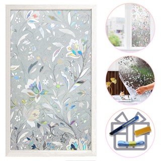 Glass sticker สติกเกอร์ติดกระจก หน้าต่างกระจก ประตูกระจก ฟิล์มติดกระจก ฟิล์มแบบสูญญากาศ