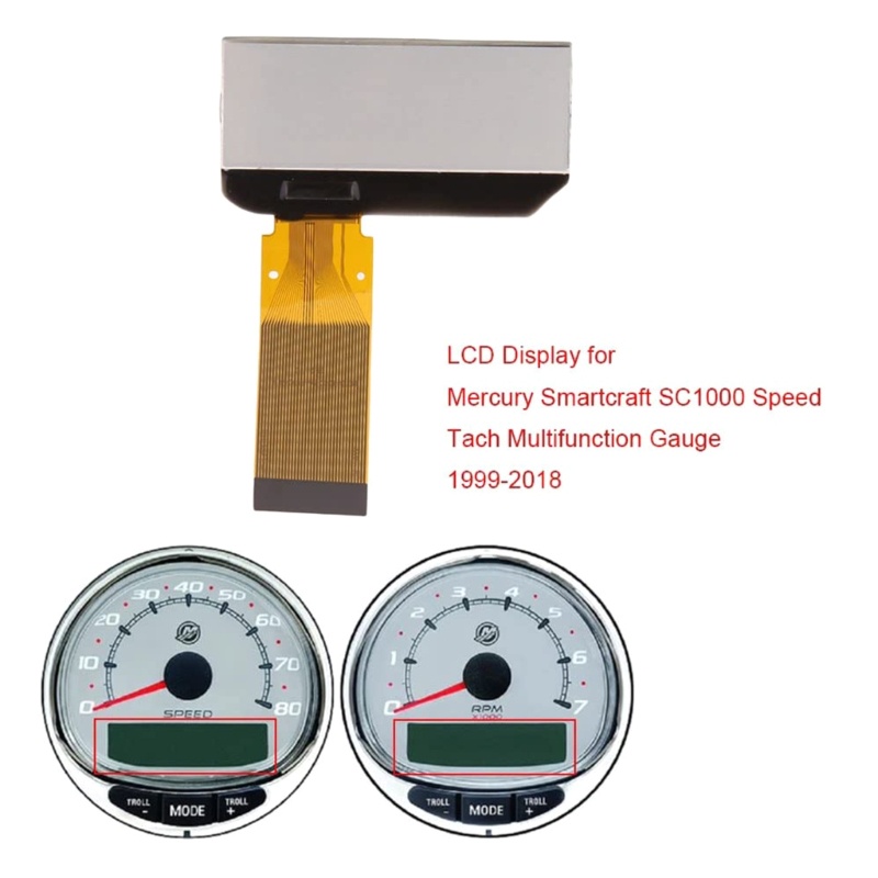 Mojito Tachometer จอแสดงผล LCD สําหรับ Mercury Smartcraft SC1000 Dashboard Gauge