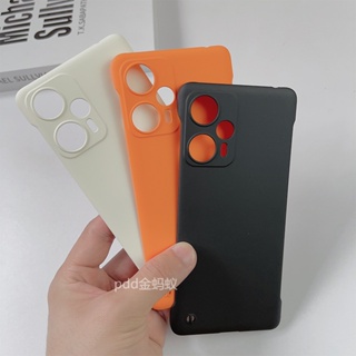 เคสโทรศัพท์มือถือ PC แข็ง ผิวด้าน ไร้กรอบ กันกระแทก สําหรับ Xiaomi Redmi Note 12 Turbo POCO F5