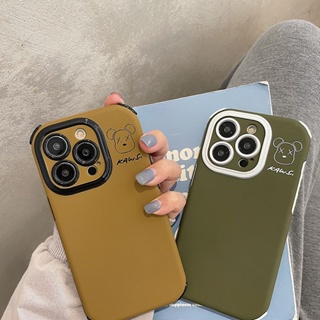 Two-in-one เคสป้องกันโทรศัพท์มือถือ ลายหมีโหด กันกระแทก สําหรับ Apple iPhone 7 8 X XS XR 11 12 13 14 mini pro max plus SE case