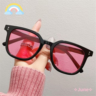 JUNE Fashion Sunglasses Fashion UV400 Square Vintage Female Eyewear