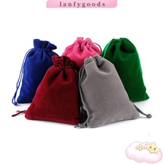 Lanfy ถุงผ้าใส่แว่นตา แบบพกพา สีพื้น สําหรับปาร์ตี้คริสต์มาส
