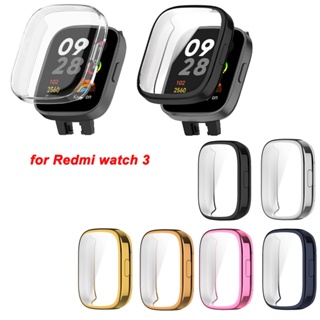 เคสป้องกัน TPU แบบบาง ชุบไฟฟ้า สําหรับ Redmi watch 3 SmartWatch