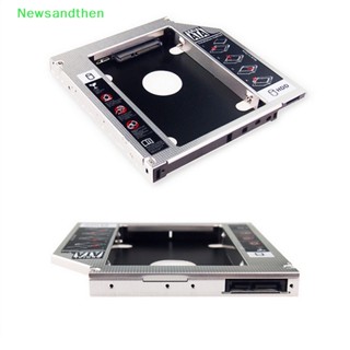 Newsandthen กล่องเคสอลูมิเนียม 9.5 มม. 12.7 มม. 2nd Second HDD Caddy SATA 3.0 สําหรับ SSD DVD CD-ROM 2.5 นิ้ว