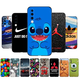 เคสโทรศัพท์มือถือ ซิลิโคน tpu ปิดด้านหลัง ลาย Stitch สีดํา สําหรับ huawei P30 P 30