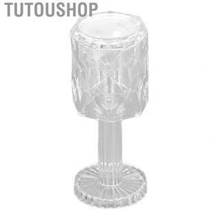 Tutoushop Crystal Lamp  Crystal Table Lamp Energy Saving  Powered Strong Light Transmission  for Cafe for Bar for Bedroom Bedside