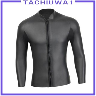 [Tachiuwa1] Wetsuit Top 3mm with Zipper Diving Suit for Underwater Kayaking Water Sports