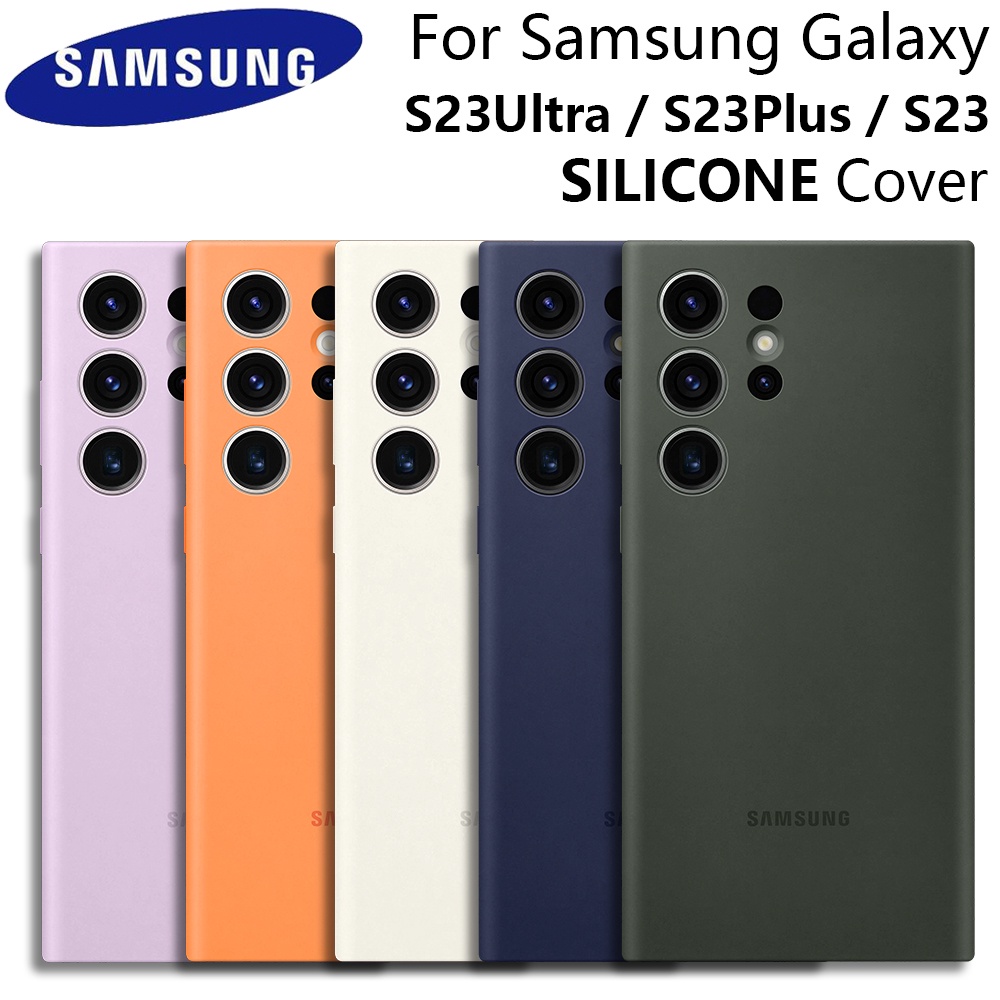 ของแท้ เคสซิลิโคนนิ่ม ป้องกันกล้อง สําหรับ Samsung Galaxy S23 Ultra S24 Ultra S23 Plus