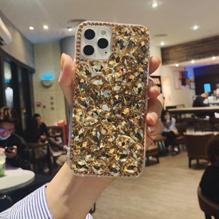 เคสโทรศัพท์มือถือ ประดับเพชร พลอยเทียม สีทอง หรูหรา สําหรับ Huawei Nova 10 Pro 10SE Y90 Y70 Y60 7i 5T 3i 3e 4e 4 7 8i 9 SE