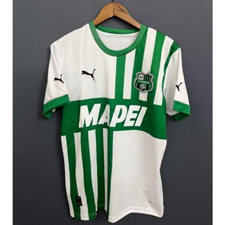 เสื้อกีฬาแขนสั้น ลายทีมชาติฟุตบอล Sassuolo Away 22-23 ชุดเยือน สีขาว แห้งเร็ว สําหรับผู้ชาย ไซซ์ S-XXL