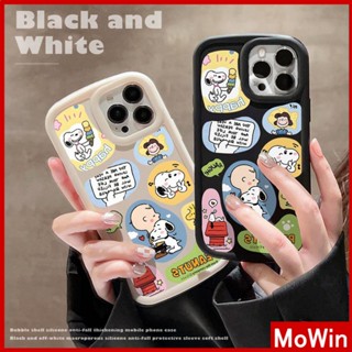 Mowin - เข้ากันได้สำหรับ เคสไอโฟน เคสไอโฟน11 เคส iphone 11 สำหรับ iPhone 14 Pro Max เคส iPhone เคลือบ TPU เคสนิ่ม สีดำสีเบจถุงลมนิรภัยกันกระแทกกล้องน่ารักการ์ตูนเข้ากันได้กับ iPhone 13 Pro max 12 Pro Max 11 xr xs max 7Plus