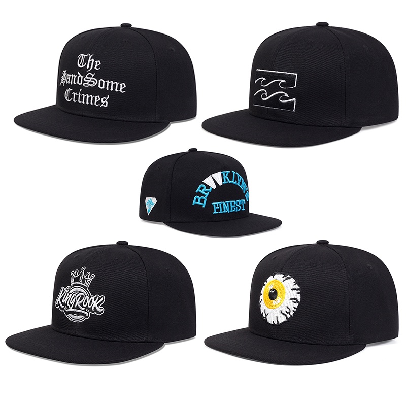 Sports & Outdoor Hats 96 บาท Brooklyns หมวกแก๊ป ปักลาย สไตล์ฮิปฮอป ปรับได้ คุณภาพสูง สีดํา แฟชั่นสําหรับชาย และหญิง Sports & Outdoors