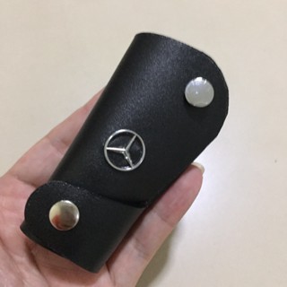 ปลอกกุญแจซิลิโคน ซองหนังแท้ ใส่รีโมทรถยนต์ Mercedes BENZ Smart Key