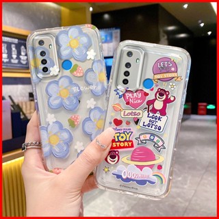 เคส Realme 5 5i 5S 6i 5i 5S 6i ใหม่ เคสโทรศัพท์มือถือแบบใส ลายดอกไม้น่ารัก สําหรับ TYQN