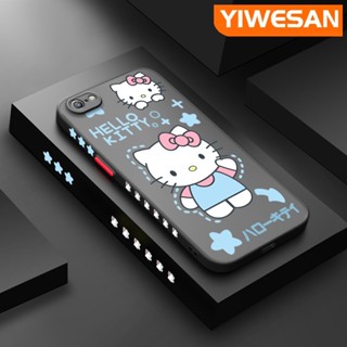 เคสซิลิโคนใส แบบบาง ขอบสี่เหลี่ยม กันกระแทก ลาย Hello Kitty สําหรับ iPhone 6 6 Plus 6s 6s Plus