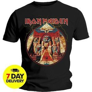 ใหม่【ไซซ์ 2T-4XL-5XL-6XL】Limited Time Special Iron Maiden Powerslave Lightning พิมพ์ลายมือ สําหรับผู้ชาย 338388