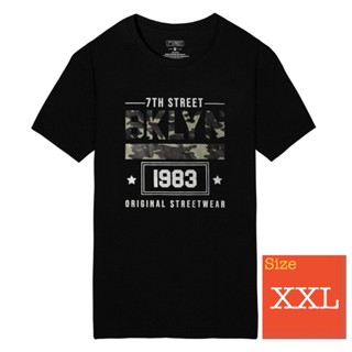 พร้อมส่ง ผ้าฝ้ายบริสุทธิ์ 7th Street เสื้อยืด ขนาด XXL รอบ อก 50 นิ้ว รุ่น ESL002 T-shirt