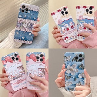 เคสโทรศัพท์มือถือแบบแข็ง ลายกระต่าย ดอกไม้น่ารัก สําหรับ Huawei NOVA 4 5T 7 7i 7SE SE 8 9 9SE