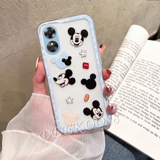 เคสโทรศัพท์มือถือแบบนิ่ม TPU ใส ลายการ์ตูน MK MN น่ารัก สําหรับ OPPOA38 OPPO A38 4G 2023