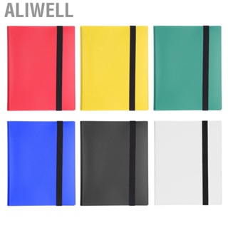 Aliwell Trading Card Binder  Large  Colored Cover 20 Pages Practical Beautiful 9 Pocket Card Binder  for Home for Game Card