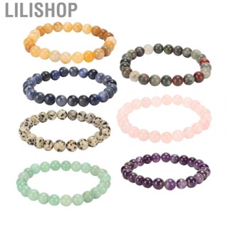 Lilishop Beaded Bracelet  Natural Crystal Bracelet Stretch  for Gift