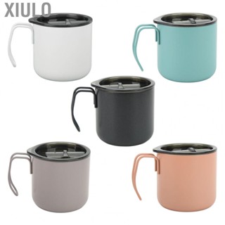 Xiulo Camping Insulated  Cup 12oz 350ml Stainless Steel Insulated Mug Easy To Clean with Handle for Picnic