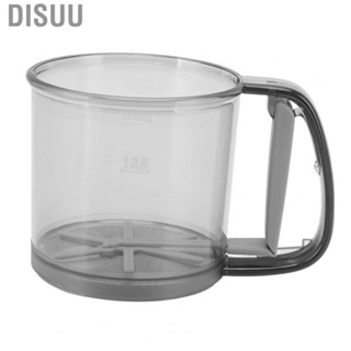 Disuu Flour Sifter  Effective Dissolution Semi Automatic Evenly Sieved Holes Stable Flour Sifter Cup  for Baking Pastry Tools