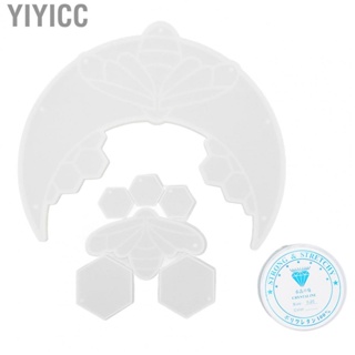 Yiyicc Pendant Casting Mold  Hanging Holes Silicone Pendant Making Mold High Elastic Great Flexibility  for Handiwork