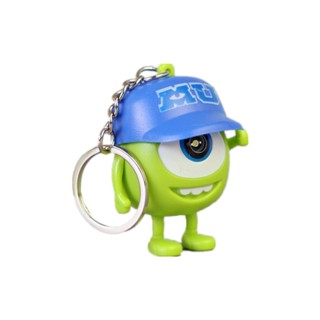 พวงกุญแจ จี้ตุ๊กตาการ์ตูนดิสนีย์ Monsters University Mike มีไฟ LED