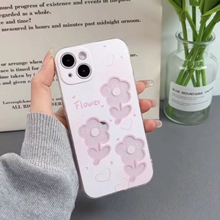 เคสโทรศัพท์มือถือแบบใส ลายดอกไม้ หัวใจ สําหรับ iPhone 14 QYJS 13promax 12 XR 11pro 14plus xsmax 7 8 12promax