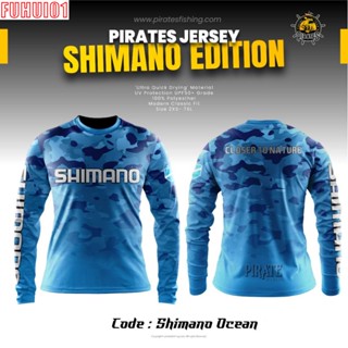 (Fuhui01) ร้านตกปลา แบบเติมอากาศ | Baju PANCING SHIMANO OCEAN EDITION | เสื้อกีฬาตกปลา SHIMANO OCEAN EDITION