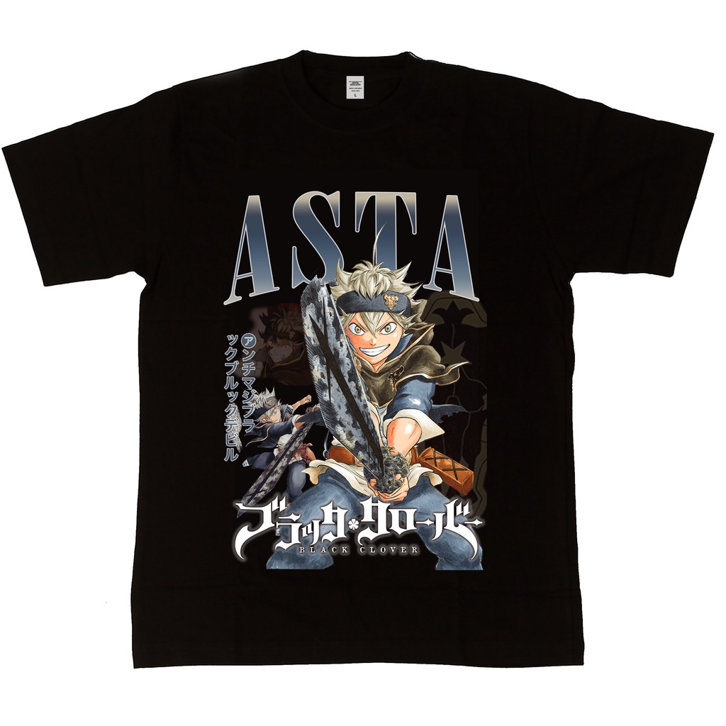 เสื้อยืด พิมพ์ลาย Asta Black Clover Homage Series