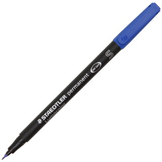 STAEDTLER ปากกาเขียนแผ่นใสลบไม่ได้ ขนาด 0.4 มม. สีน้ำเงิน