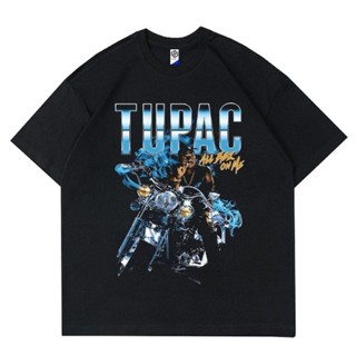 📦พร้อมส่ง T-shirt   baju TUPAC/2pac     PRIA WANITA  BAJU RAP TEE  DEWASA DAN ANAK  HITAM