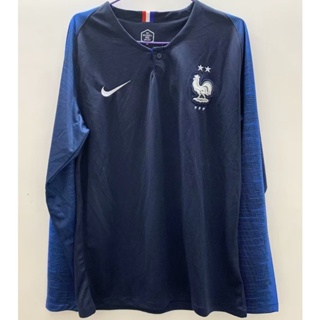 เสื้อกีฬาแขนสั้น ลายทีมชาติฟุตบอล France Home 2018 ไซส์ S-XXL ชุดเหย้า สําหรับผู้ชาย