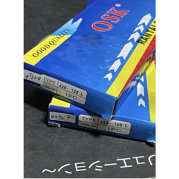 [1 ชิ้น] CHAIN 428-128 OSK / RANDOM BRAND RONTE 428-128 RONTE MOTOR 428 - 128 CHAIN 428 - 128