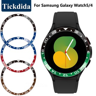 กรอบโลหะ สําหรับ Samsung Galaxy Watch 4 Classic 46 มม. 42 มม. Smartwatch เคสกาว กันชน กรอบแหวน สําหรับ Galaxy 5 4 40/44 มม.