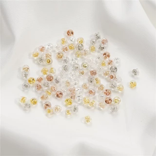 ที่อุดหูเบอร์เกอร์ 4.5x5มม. 20ชิ้น สีทอง แบบไม่ก่อภูมิแพ้ อุปกรณ์เครื่องประดับต่างหู