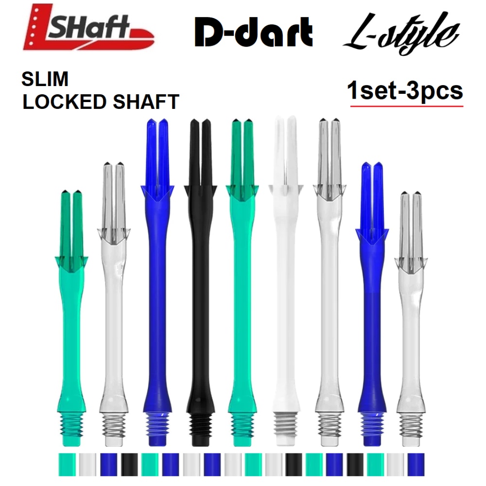 L-STYLE DART SHAFT - L STYLE (SLIM LOCKED) SHAFT DARTS SHAFTS WITH CHAMPAGNE RING FOR SOFT TIP DART 