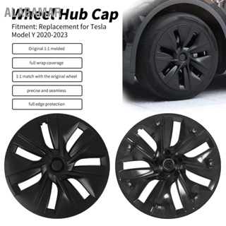 ALABAMAR 4Pcs Hubcap ล้อครอบคลุมสไตล์ทนทานสวมใส่ 19 นิ้ว Hubcaps สำหรับ Tesla รุ่น Y 2020 ถึง 2023