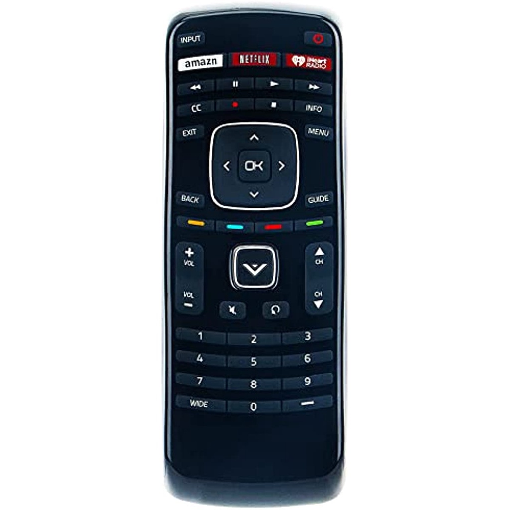XRT112 เปลี่ยนรีโมทคอนโทรลเหมาะสําหรับ Vizio สมาร์ทอินเทอร์เน็ต LED TV พร้อม Netflix/iHeart APP ปุ่ม