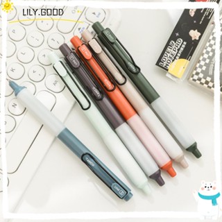 Lily ปากกาลูกลื่นหมึกเจล สีดํา แฟชั่น