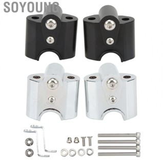 Soyoung Motorcycle Handlebar Riser  Handlebar Clamp CNC Process Wearproof Aluminum Alloy  for R18 2020-2021