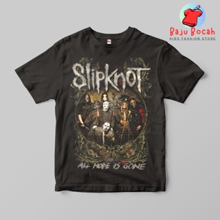 เสื้อผ้าเด็กผู้ชาย - เสื้อยืดพรีเมี่ยม unisex (1-9 ปี) SLIPKNOT ALL HOPE IS GONE เสื้อยืดแขนสั้น สําหรับเด็กผู้ชาย // เสื้อผ้าเด็กผู้หญิง //