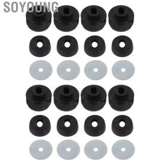 Soyoung Body Mount Bushing Kit  Abrasion Resistant Cab Mount Bushing Kit High Toughness 7‑141 24pcs Rustproof  for Pickup